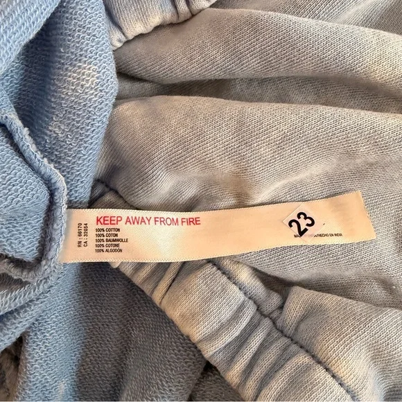 Free People Movement Valley Girl Sweatshirt Acid Wash Blue Quarter-Zip Pullover - Picture 10 of 12